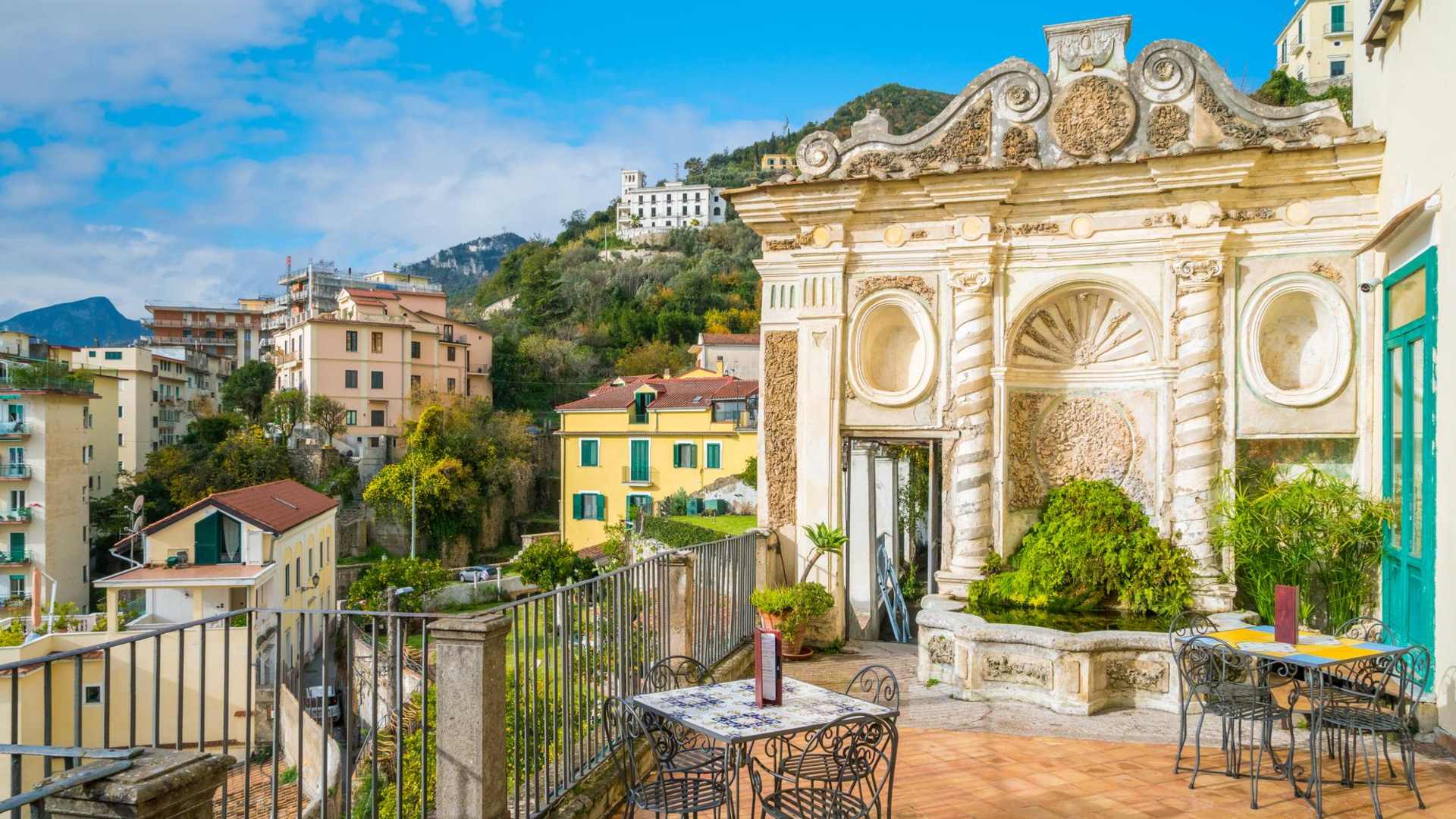 Salerno Itālijā novembrī
